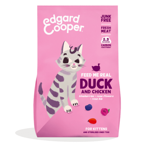 EDGARD & COOPER Cat kitten dry duck/chicken 325g