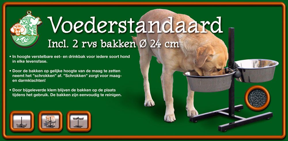 H-standaard+bakken 24cm hamerslag