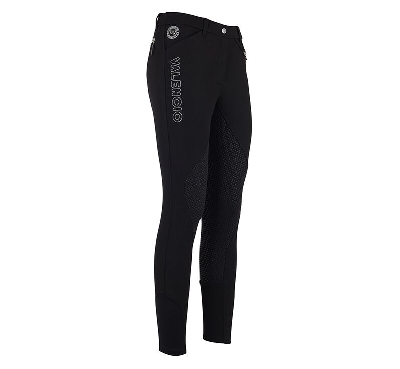 La Valencio Kilian Breeches FullSil Jr. Zwart 140 W18
